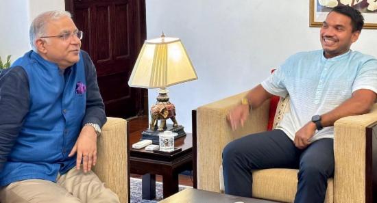 Namal Meets Indian Envoy In Colombo